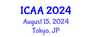 International Conference on Aeronautics and Astronautics (ICAA) August 15, 2024 - Tokyo, Japan