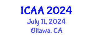 International Conference on Aeronautics and Astronautics (ICAA) July 11, 2024 - Ottawa, Canada