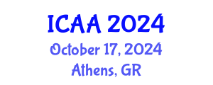 International Conference on Aeronautics and Astronautics (ICAA) October 17, 2024 - Athens, Greece