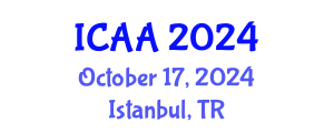 International Conference on Aeronautics and Astronautics (ICAA) October 17, 2024 - Istanbul, Turkey