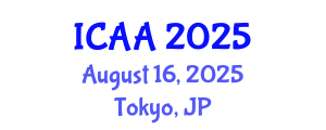 International Conference on Aeronautics and Astronautics (ICAA) August 16, 2025 - Tokyo, Japan