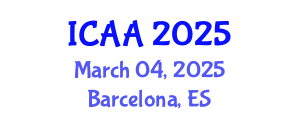 International Conference on Aeronautics and Astronautics (ICAA) March 04, 2025 - Barcelona, Spain