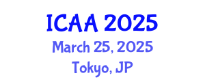 International Conference on Aeronautics and Astronautics (ICAA) March 25, 2025 - Tokyo, Japan