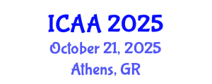 International Conference on Aeronautics and Astronautics (ICAA) October 21, 2025 - Athens, Greece