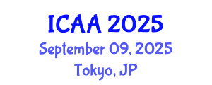 International Conference on Aeronautics and Astronautics (ICAA) September 09, 2025 - Tokyo, Japan