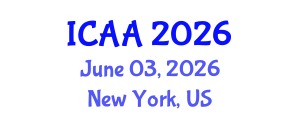 International Conference on Aeronautics and Astronautics (ICAA) June 03, 2026 - New York, United States