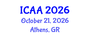 International Conference on Aeronautics and Astronautics (ICAA) October 21, 2026 - Athens, Greece