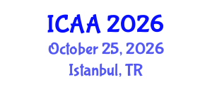 International Conference on Aeronautics and Astronautics (ICAA) October 25, 2026 - Istanbul, Turkey