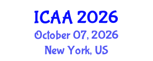 International Conference on Aeronautics and Astronautics (ICAA) October 07, 2026 - New York, United States