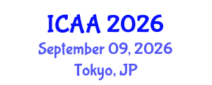 International Conference on Aeronautics and Astronautics (ICAA) September 09, 2026 - Tokyo, Japan