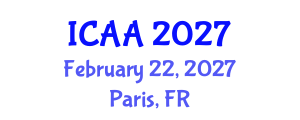 International Conference on Aeronautics and Astronautics (ICAA) February 22, 2027 - Paris, France