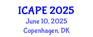 International Conference on Aerosols and Particles Emission (ICAPE) June 10, 2025 - Copenhagen, Denmark
