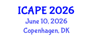 International Conference on Aerosols and Particles Emission (ICAPE) June 10, 2026 - Copenhagen, Denmark