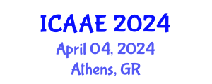 International Conference on Aerospace and Aviation Engineering (ICAAE) April 04, 2024 - Athens, Greece