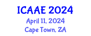 International Conference on Aerospace and Aviation Engineering (ICAAE) April 11, 2024 - Cape Town, South Africa