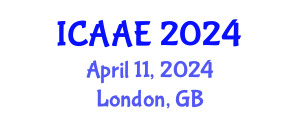 International Conference on Aerospace and Aviation Engineering (ICAAE) April 11, 2024 - London, United Kingdom