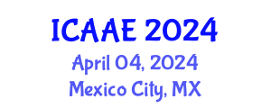 International Conference on Aerospace and Aviation Engineering (ICAAE) April 04, 2024 - Mexico City, Mexico