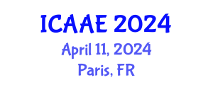 International Conference on Aerospace and Aviation Engineering (ICAAE) April 11, 2024 - Paris, France