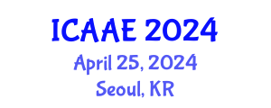 International Conference on Aerospace and Aviation Engineering (ICAAE) April 25, 2024 - Seoul, Republic of Korea