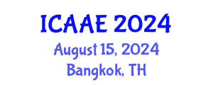 International Conference on Aerospace and Aviation Engineering (ICAAE) August 15, 2024 - Bangkok, Thailand
