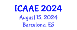 International Conference on Aerospace and Aviation Engineering (ICAAE) August 15, 2024 - Barcelona, Spain