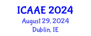 International Conference on Aerospace and Aviation Engineering (ICAAE) August 29, 2024 - Dublin, Ireland