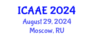 International Conference on Aerospace and Aviation Engineering (ICAAE) August 29, 2024 - Moscow, Russia