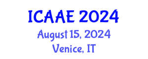 International Conference on Aerospace and Aviation Engineering (ICAAE) August 15, 2024 - Venice, Italy