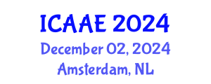 International Conference on Aerospace and Aviation Engineering (ICAAE) December 02, 2024 - Amsterdam, Netherlands