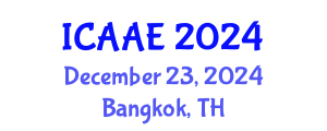 International Conference on Aerospace and Aviation Engineering (ICAAE) December 23, 2024 - Bangkok, Thailand