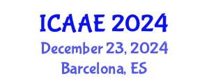 International Conference on Aerospace and Aviation Engineering (ICAAE) December 23, 2024 - Barcelona, Spain