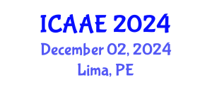 International Conference on Aerospace and Aviation Engineering (ICAAE) December 02, 2024 - Lima, Peru