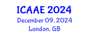 International Conference on Aerospace and Aviation Engineering (ICAAE) December 09, 2024 - London, United Kingdom