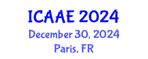 International Conference on Aerospace and Aviation Engineering (ICAAE) December 30, 2024 - Paris, France