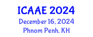 International Conference on Aerospace and Aviation Engineering (ICAAE) December 16, 2024 - Phnom Penh, Cambodia