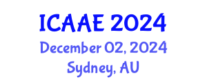 International Conference on Aerospace and Aviation Engineering (ICAAE) December 02, 2024 - Sydney, Australia