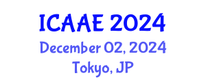 International Conference on Aerospace and Aviation Engineering (ICAAE) December 02, 2024 - Tokyo, Japan