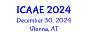 International Conference on Aerospace and Aviation Engineering (ICAAE) December 30, 2024 - Vienna, Austria