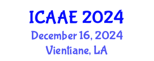 International Conference on Aerospace and Aviation Engineering (ICAAE) December 16, 2024 - Vientiane, Laos