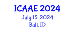 International Conference on Aerospace and Aviation Engineering (ICAAE) July 15, 2024 - Bali, Indonesia