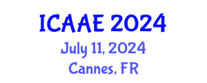 International Conference on Aerospace and Aviation Engineering (ICAAE) July 11, 2024 - Cannes, France