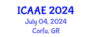 International Conference on Aerospace and Aviation Engineering (ICAAE) July 04, 2024 - Corfu, Greece