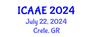 International Conference on Aerospace and Aviation Engineering (ICAAE) July 22, 2024 - Crete, Greece