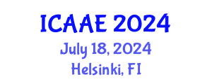 International Conference on Aerospace and Aviation Engineering (ICAAE) July 18, 2024 - Helsinki, Finland