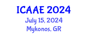International Conference on Aerospace and Aviation Engineering (ICAAE) July 15, 2024 - Mykonos, Greece