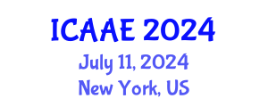 International Conference on Aerospace and Aviation Engineering (ICAAE) July 11, 2024 - New York, United States