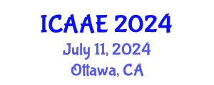 International Conference on Aerospace and Aviation Engineering (ICAAE) July 11, 2024 - Ottawa, Canada