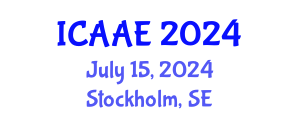 International Conference on Aerospace and Aviation Engineering (ICAAE) July 15, 2024 - Stockholm, Sweden