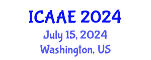 International Conference on Aerospace and Aviation Engineering (ICAAE) July 15, 2024 - Washington, United States