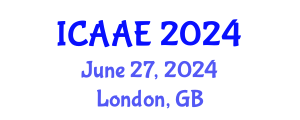 International Conference on Aerospace and Aviation Engineering (ICAAE) June 27, 2024 - London, United Kingdom